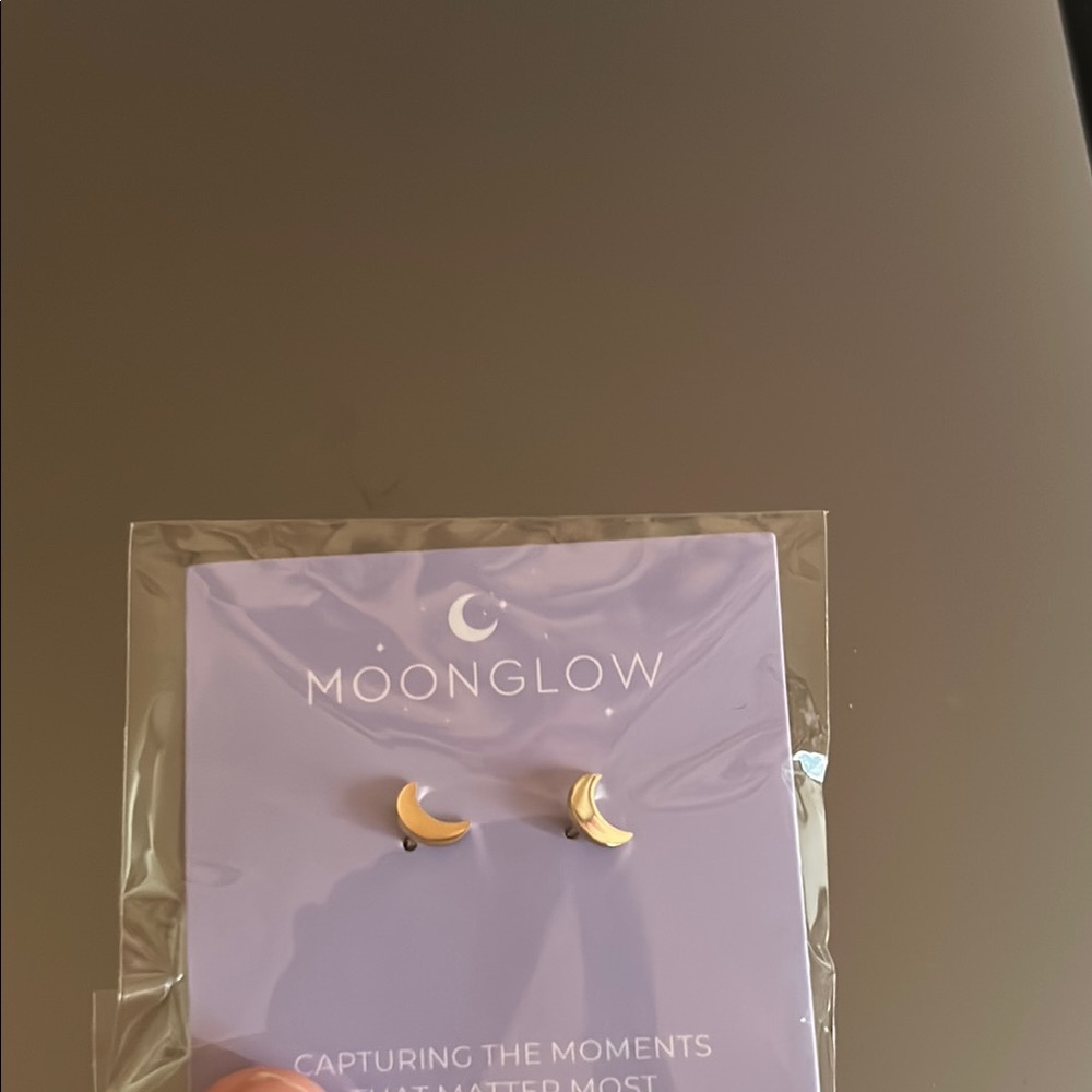 Moonglow Crescent Moon Earrings